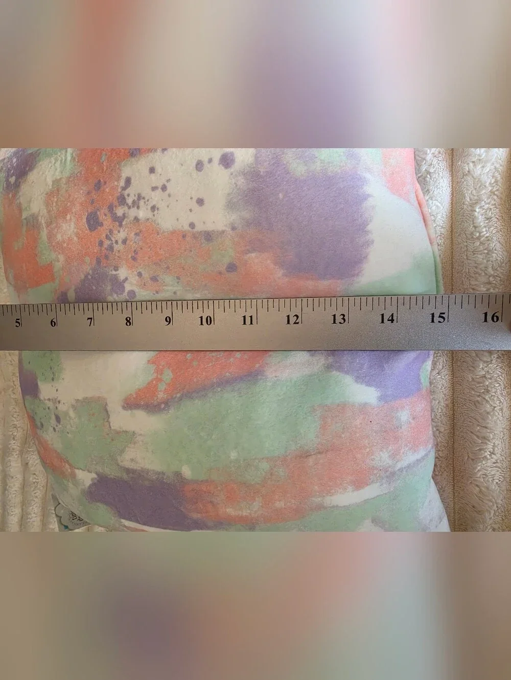 NWT Sequin Unicorn Pillow & Purple Colorful Watercolor Size 15 Inches X 15 Inch